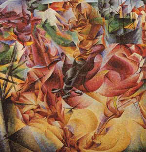 U. Boccioni: Elastizität 1911