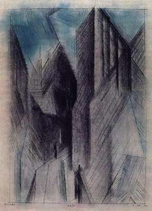 L. Feininger: Gasse 1923