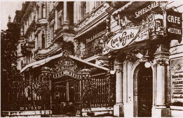 Café "Größenwahn" um 1905